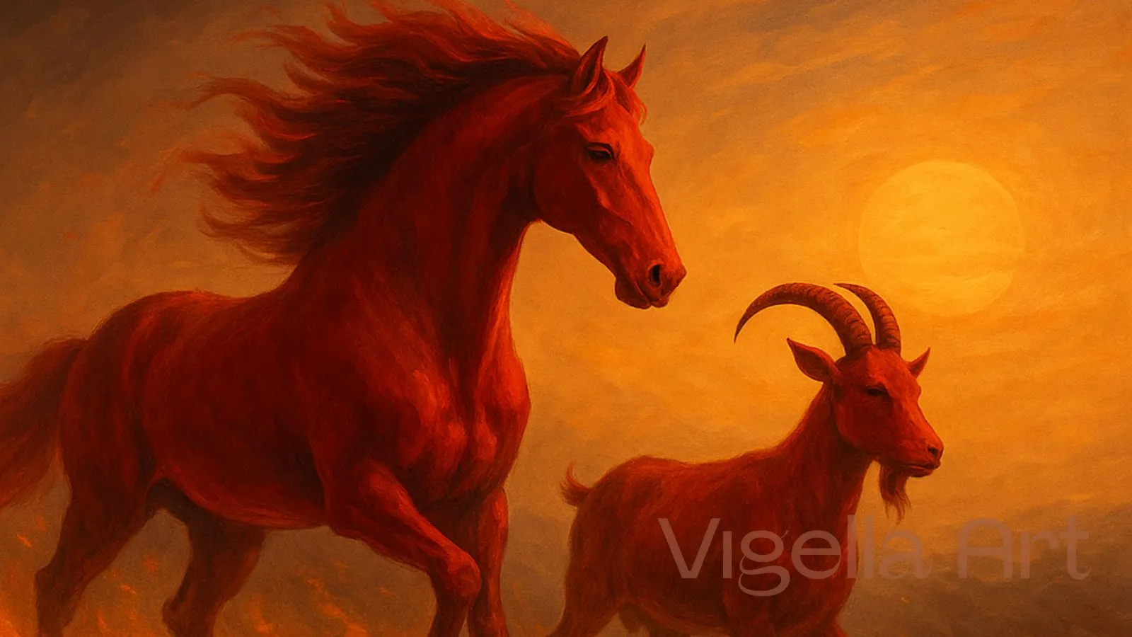 Ohnivý kůň a Ohnivá koza – co přinesou roky 2026 a 2027 (Crimson Horse & Bloody Goat)