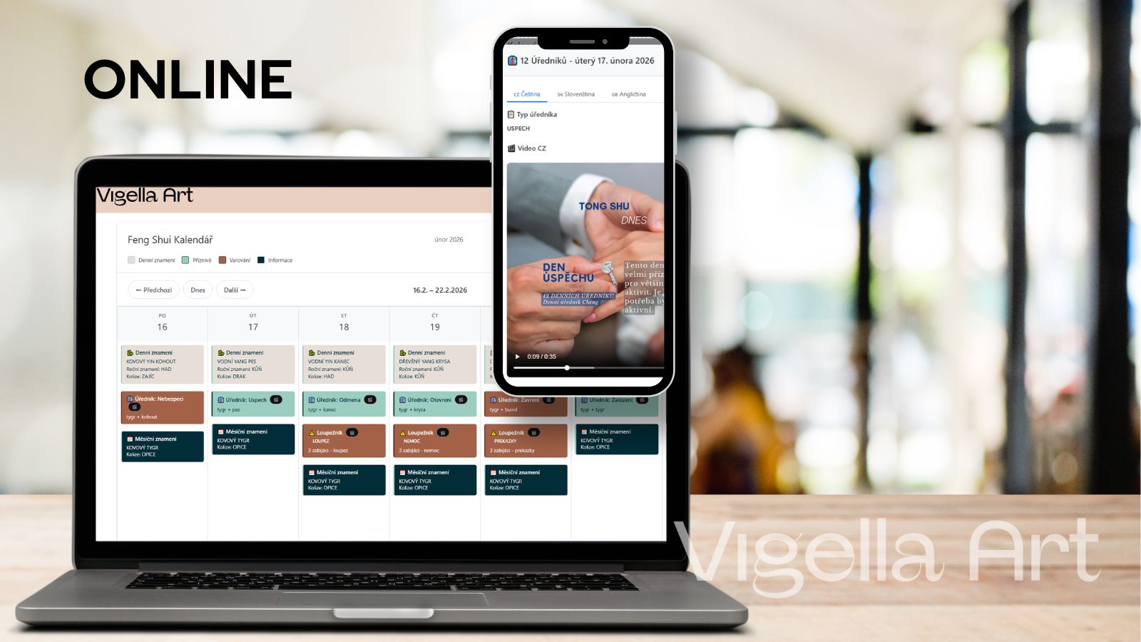 Feng Shui kalendár online: Almanach priaznivých dní pre úspech a rozhodnutia
